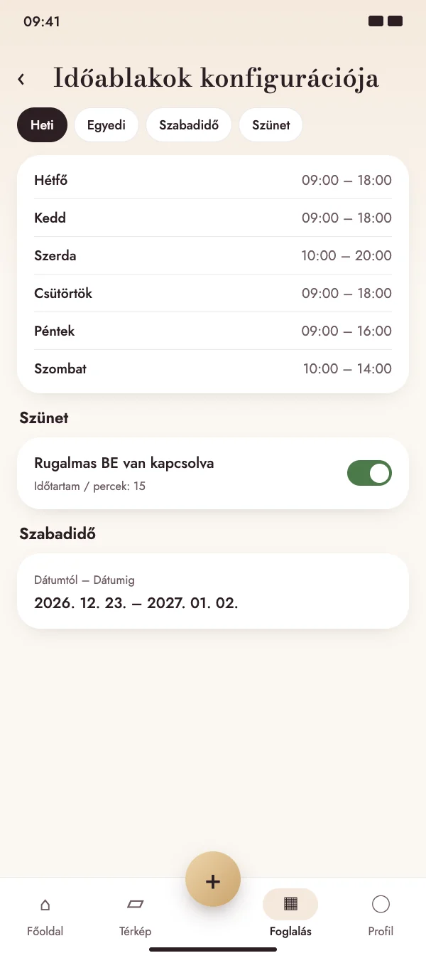 Idősávok, amelyek illenek a hetedhez