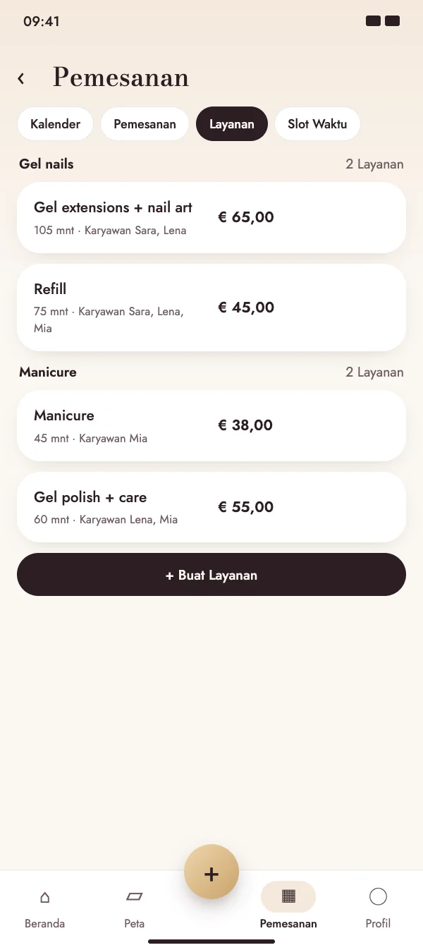 Layanan dengan harga jelas