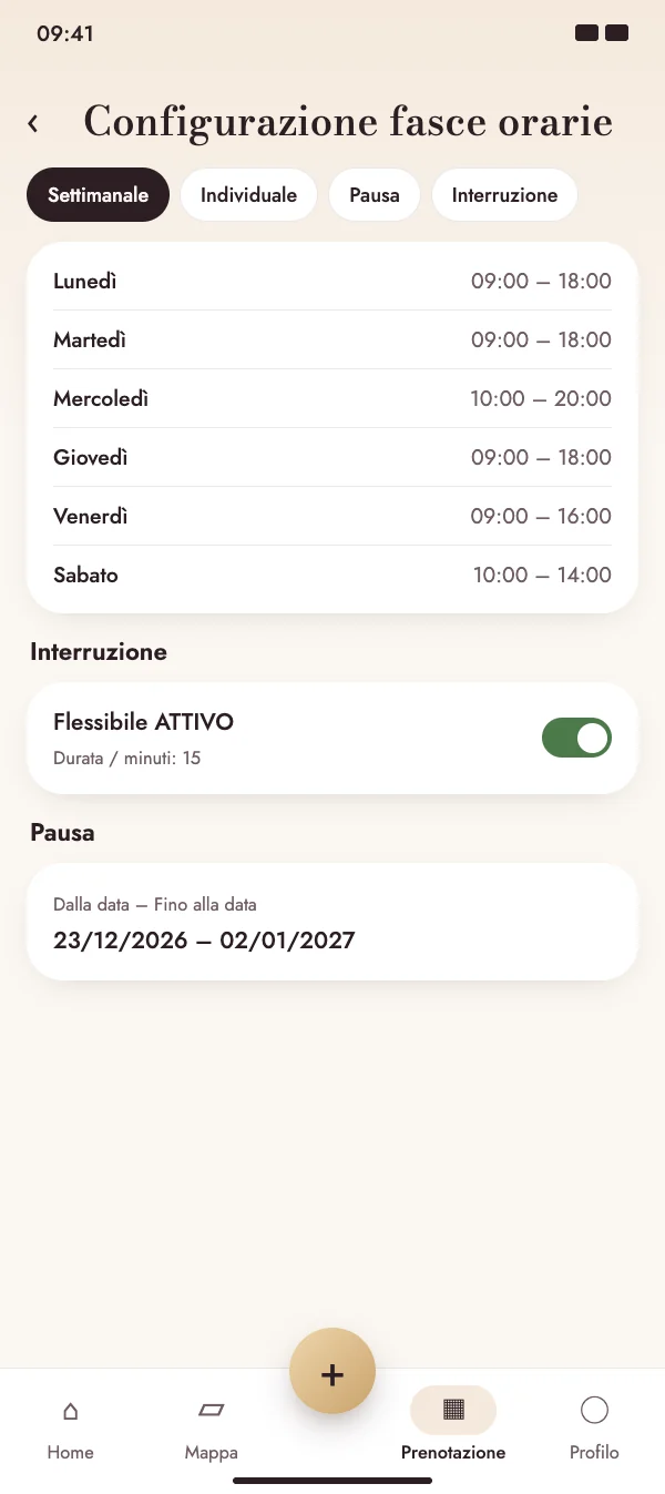 Fasce orarie su misura per la tua settimana