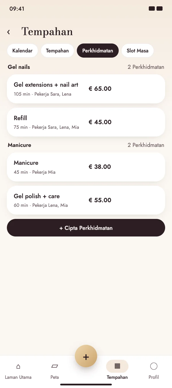 Perkhidmatan dengan harga yang jelas