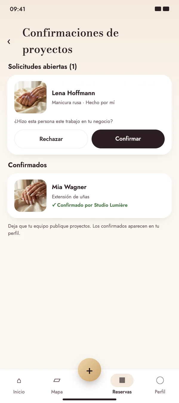 Tu lugar de trabajo confirma