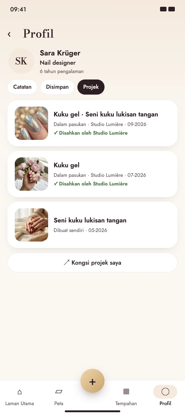 Siaran menjadi projek