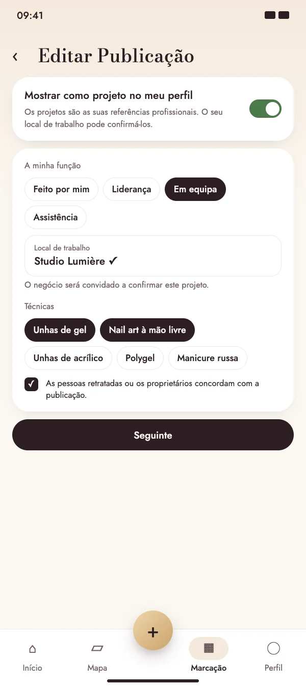 Uma publicação torna-se um projeto