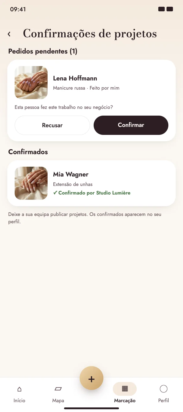 O seu local de trabalho confirma