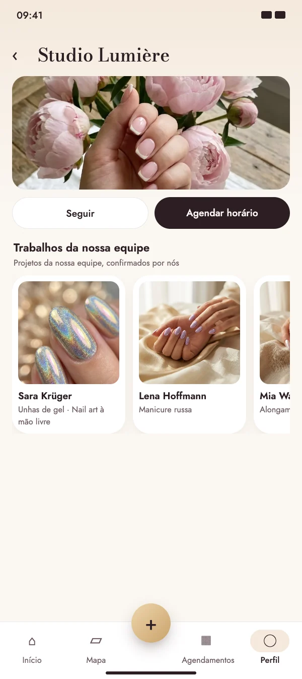 Estabelecimentos mostram o trabalho da equipe