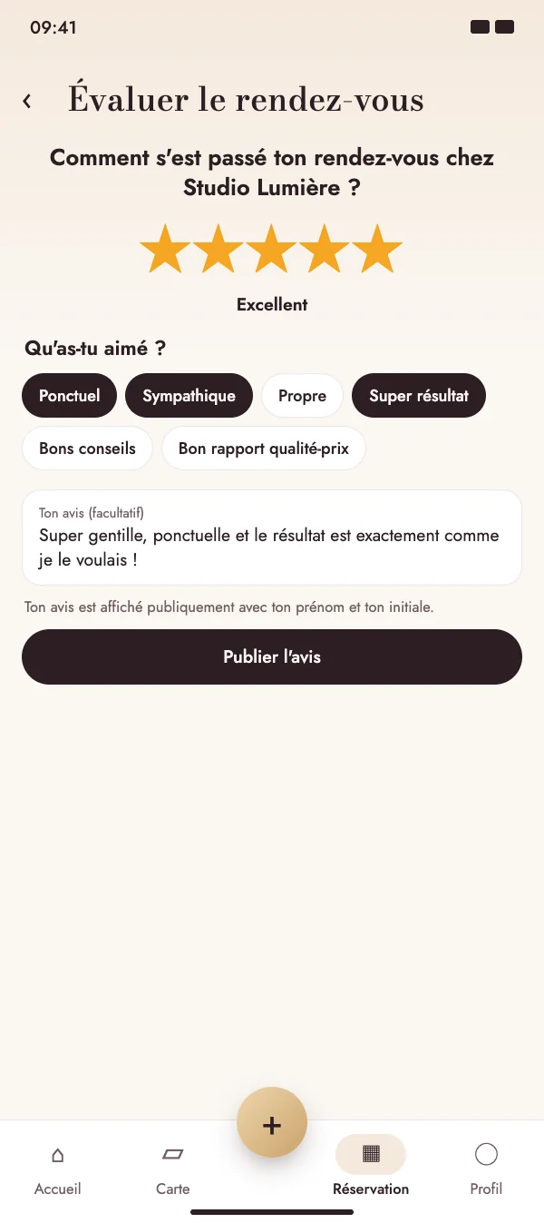Des étoiles, des mots-clés et quelques mots