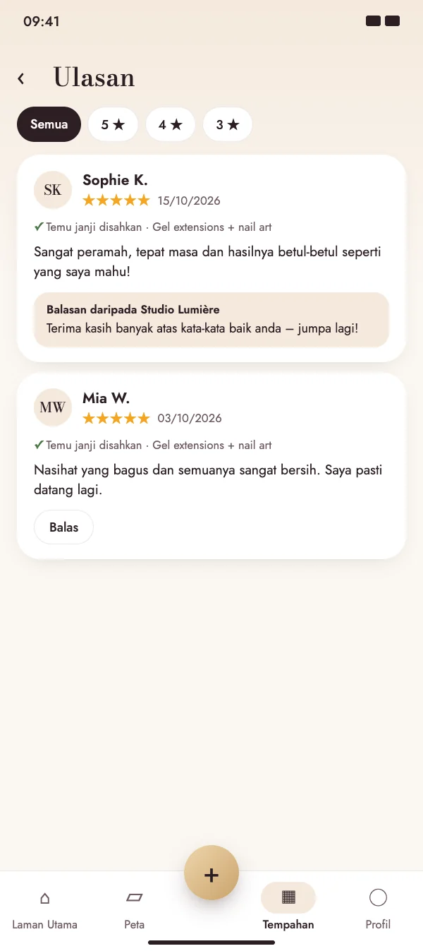 Profesional membalas secara terbuka