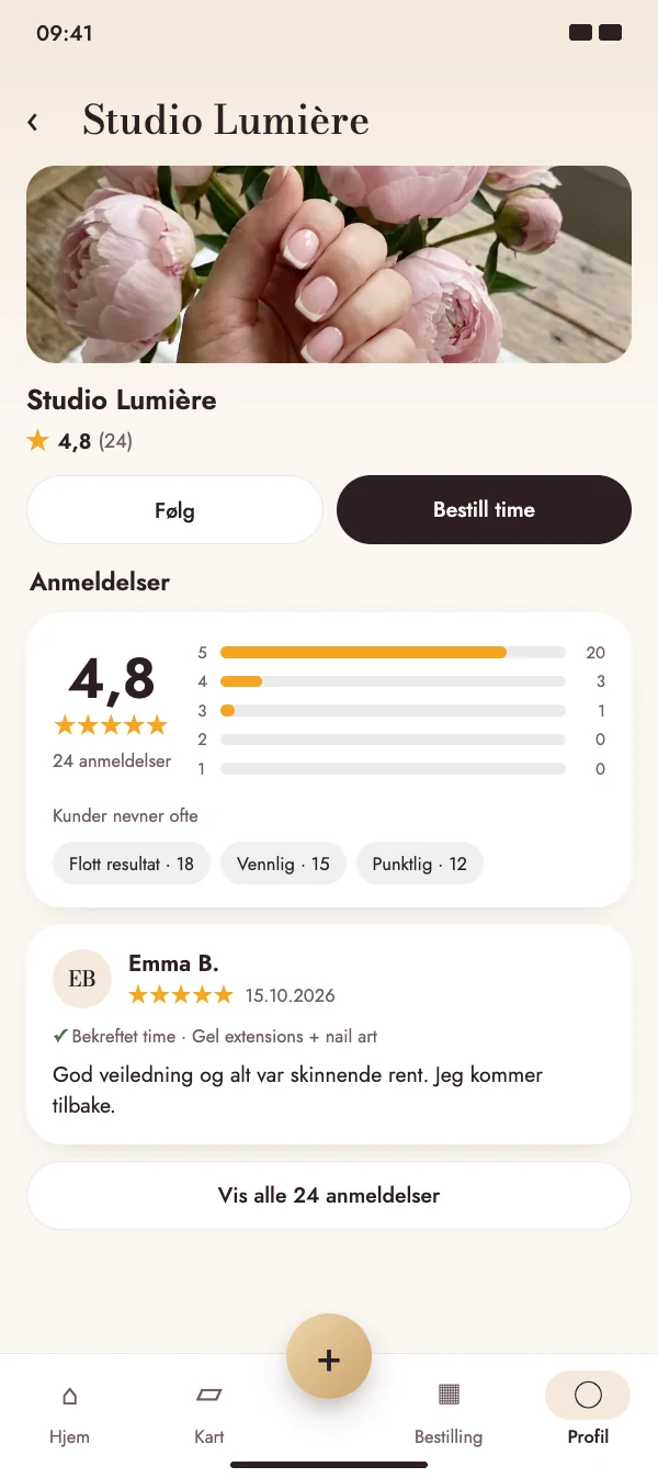 Etter timen spør NailMe hvordan det gikk