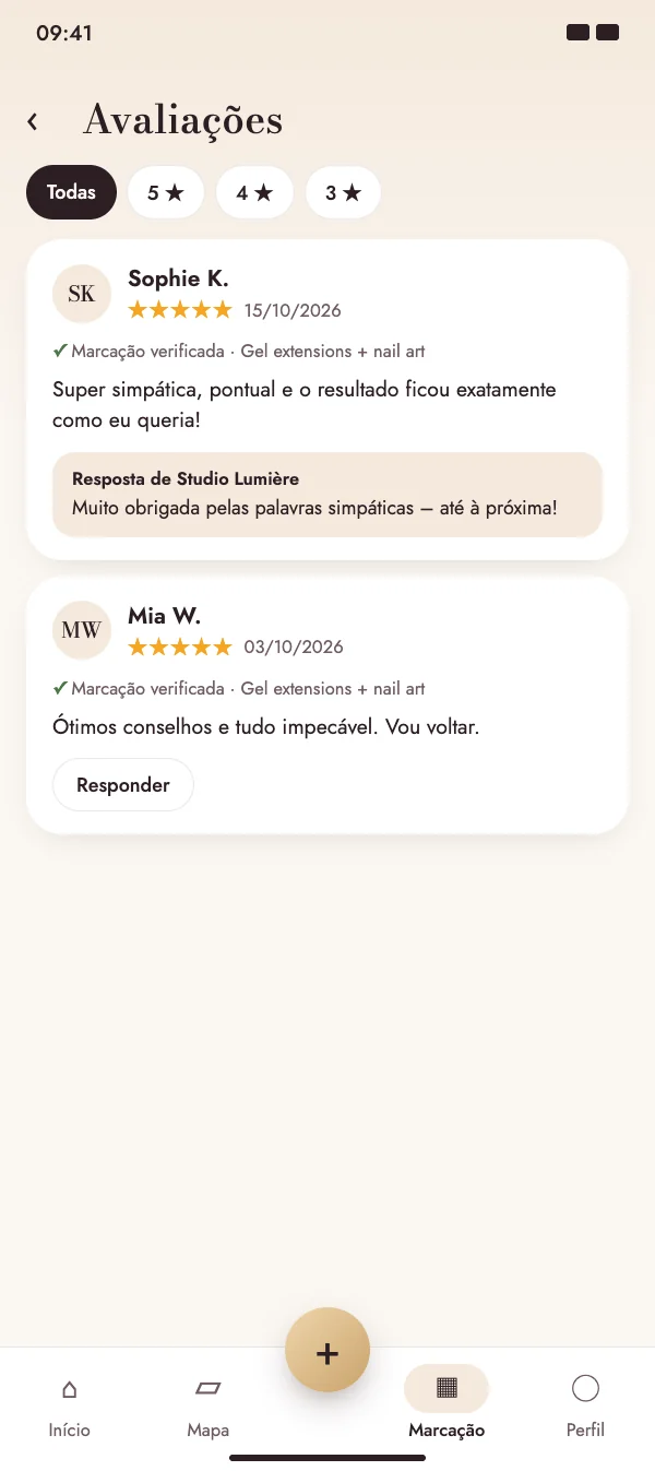 Os profissionais respondem publicamente