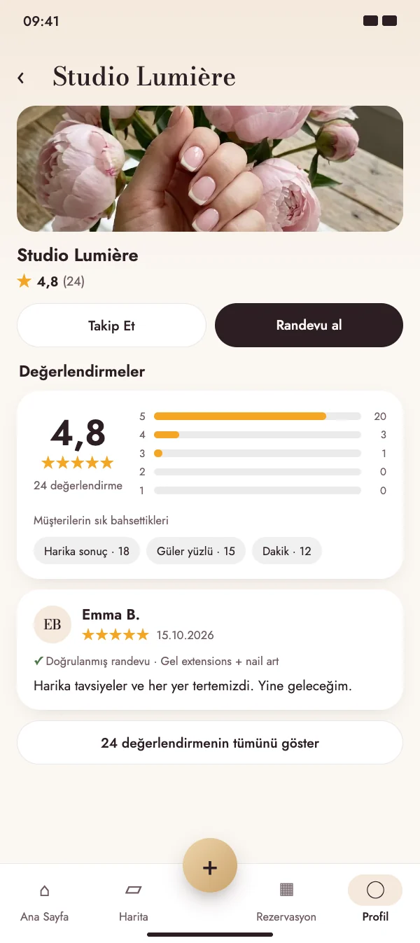 Randevudan sonra NailMe nasıl geçtiğini sorar