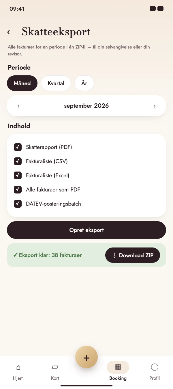 Vælg periode og indhold