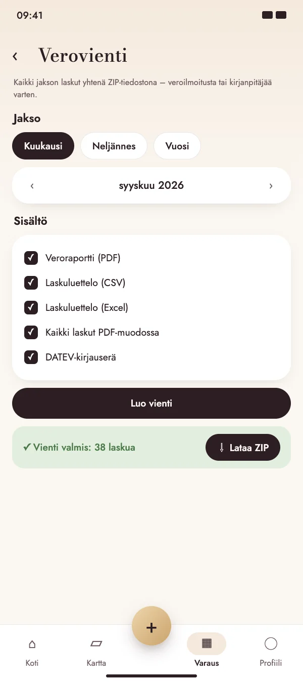 Valitse jakso ja sisältö