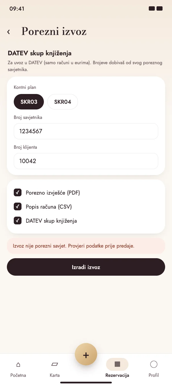 DATEV paket knjiženja za knjigovođu