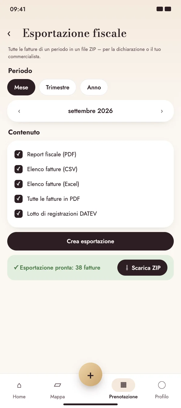 Scegli periodo e contenuti