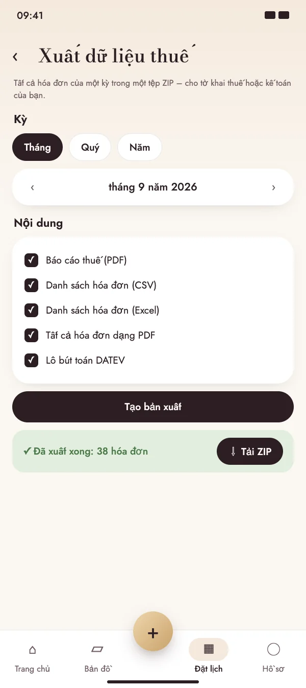 Chọn kỳ và nội dung