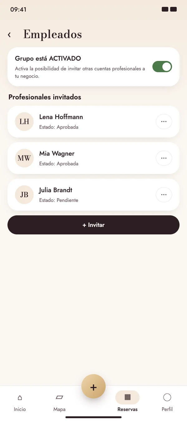 Reúne a tu equipo en un grupo