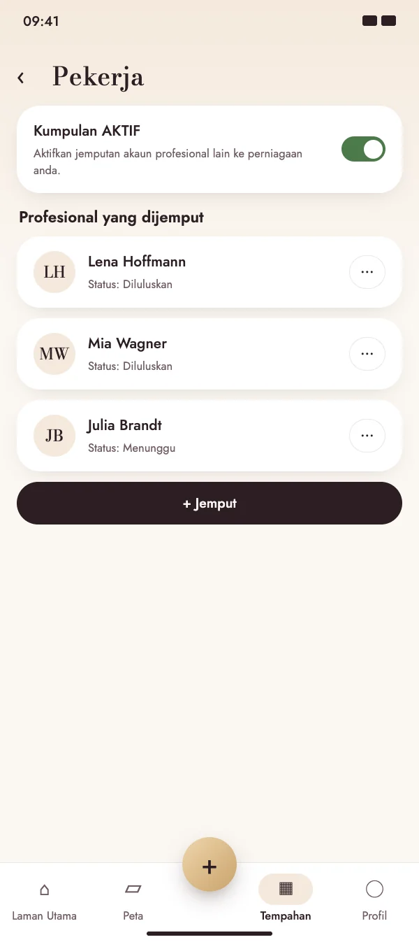 Himpunkan pasukan dalam satu kumpulan