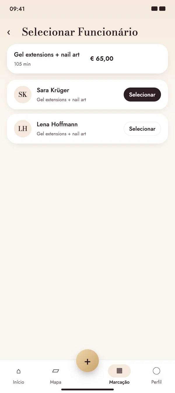 Os clientes escolhem com quem marcam