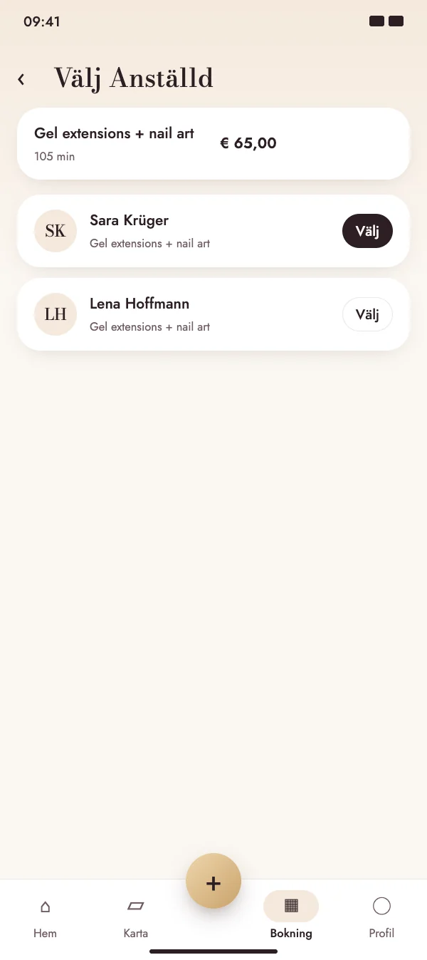 Kunderna väljer vem de bokar hos