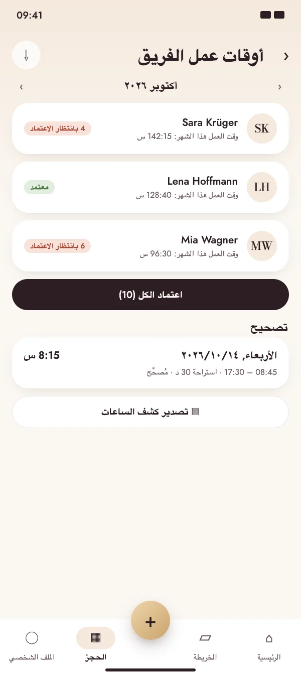 اعتمد الفريق كله دفعة واحدة