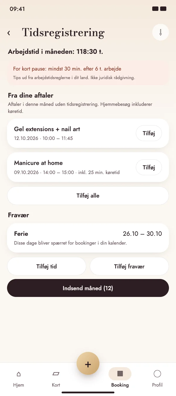 Aftaler bliver til arbejdstid