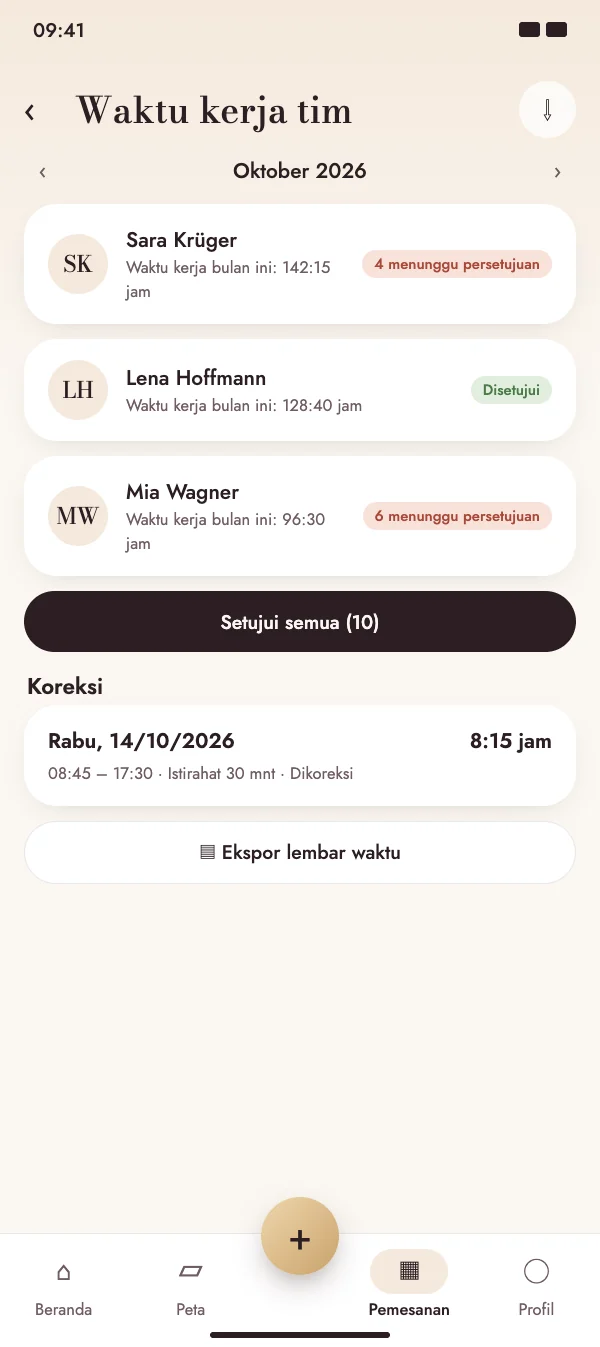 Setujui seluruh tim sekaligus