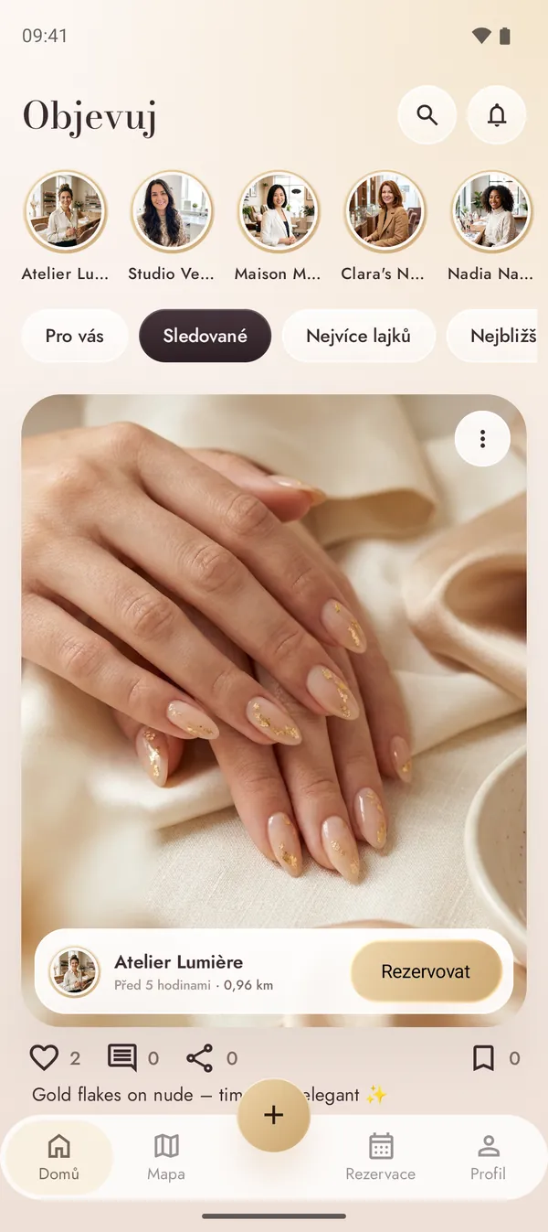Feed NailMe s nehtovým designem ze studií v okolí