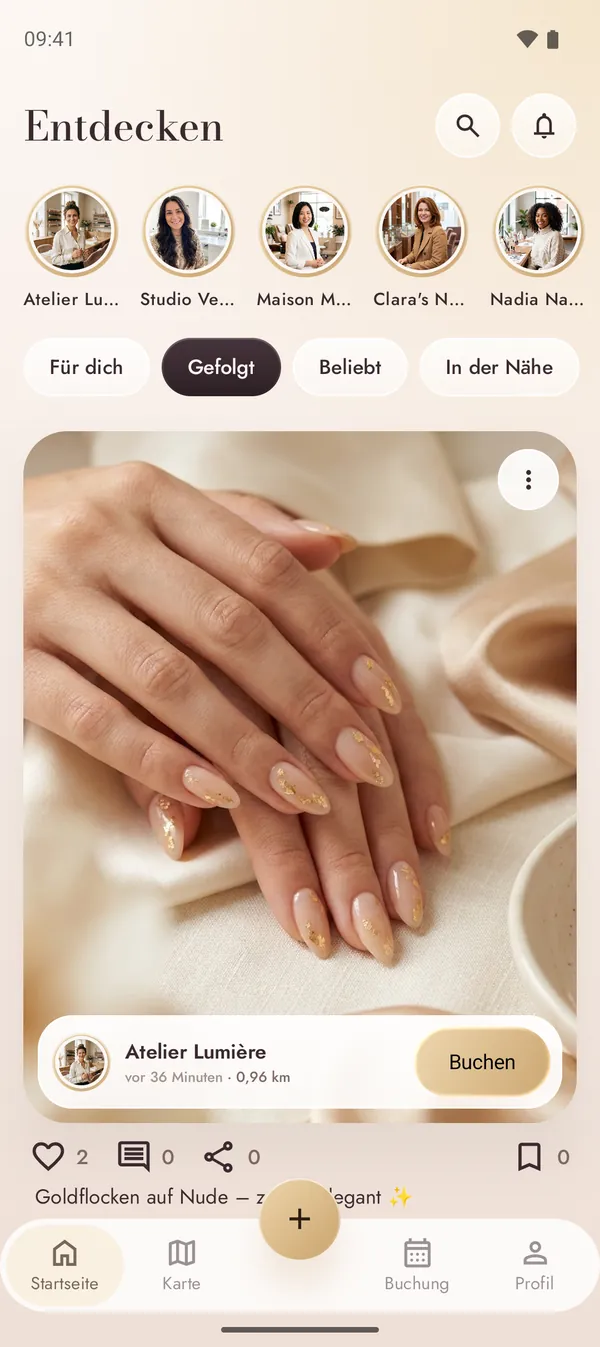 NailMe-Feed mit Nail Art von Studios in der Nähe