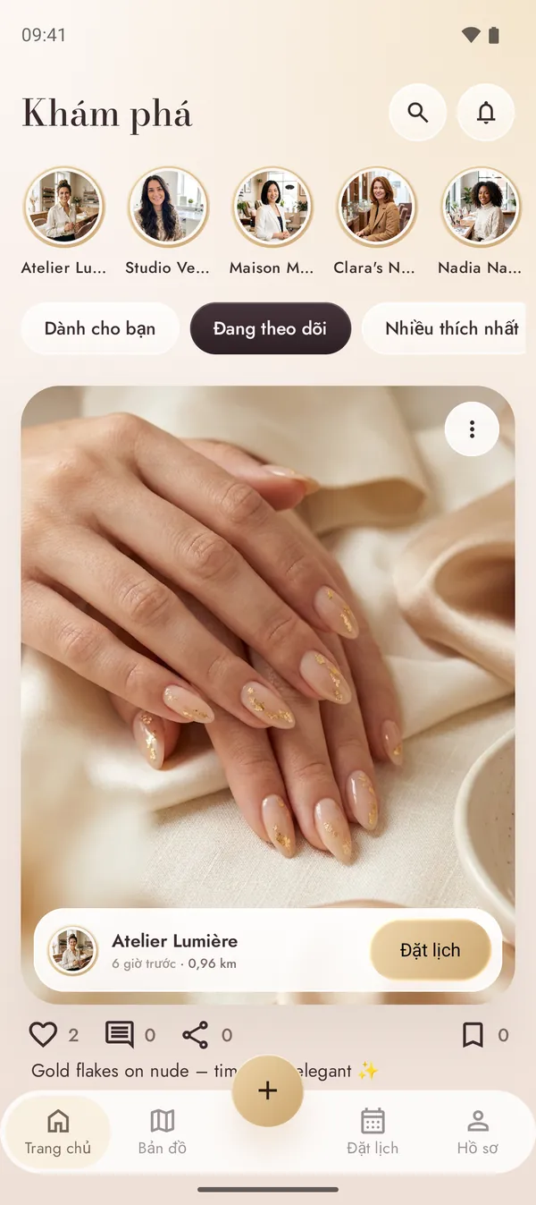Bảng tin NailMe với nail art từ các tiệm gần đó